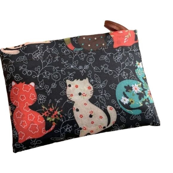 Colorful Cat Print Tote Bag - Picture 2 of 10